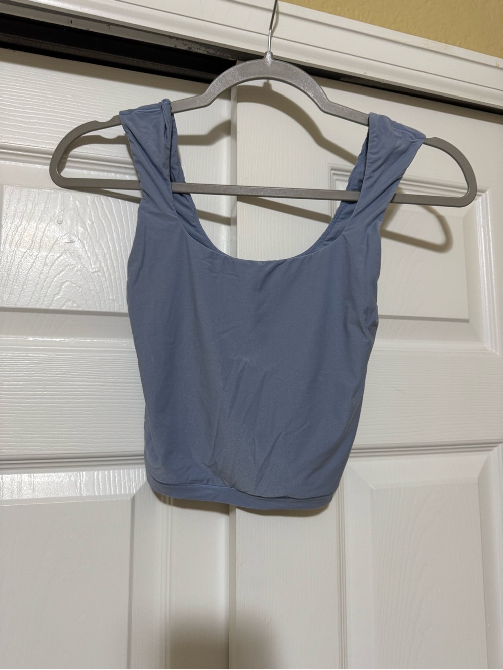 Aerie Women's Scoop Neck Cropped Tank Top - Dusty Blue